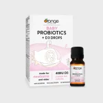 Orange Naturals Baby Probiotics + D3 Drops 50 servings 10ml 250 drops