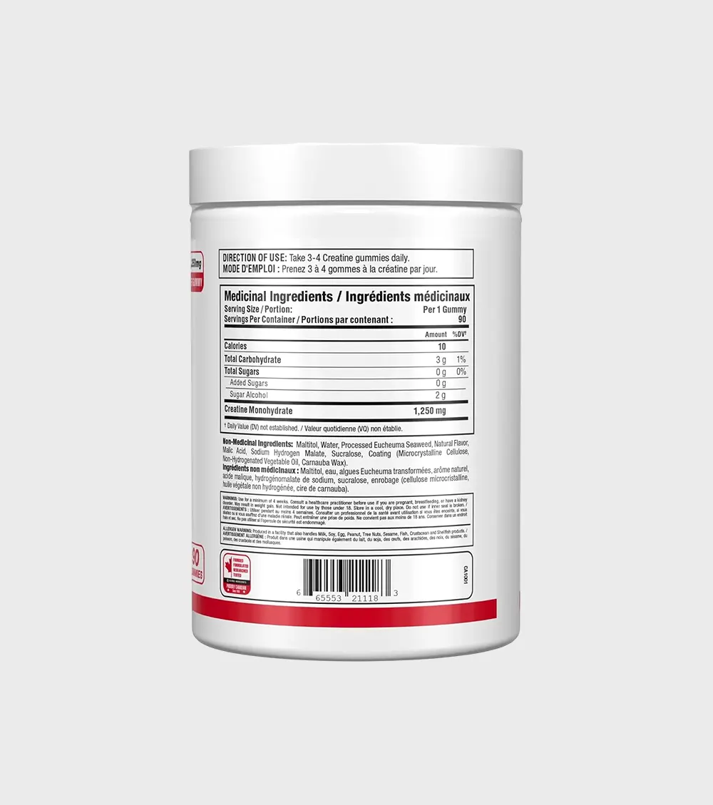 AllMax Creatine Monohydrate Gummies Ingredients One Stop Supplements