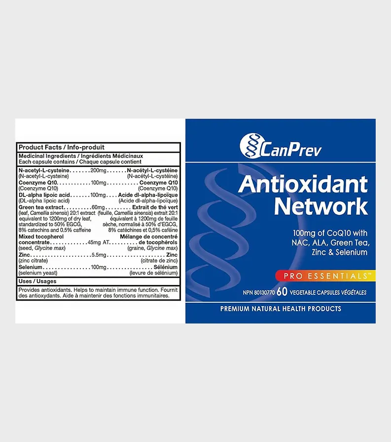 CanPrev Antioxidant Network Product Ingredients Label One Stop Supplements