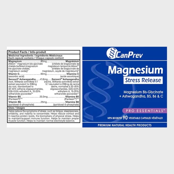 CanPrev Magnesium Stress Release Product Details One Stop Supplement