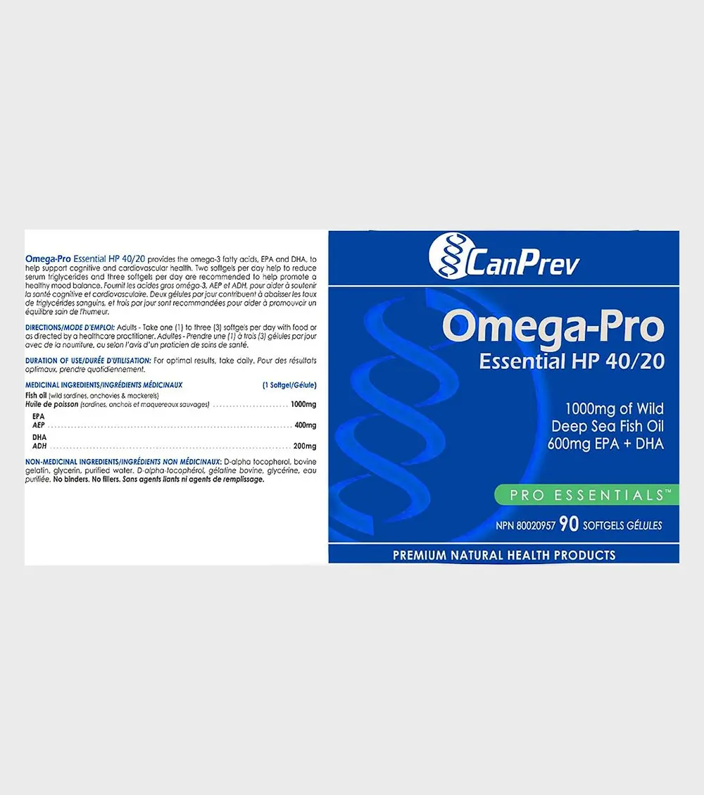 CanPrev Omega Pro 90 softgels Product Deails - One Stop Supplements