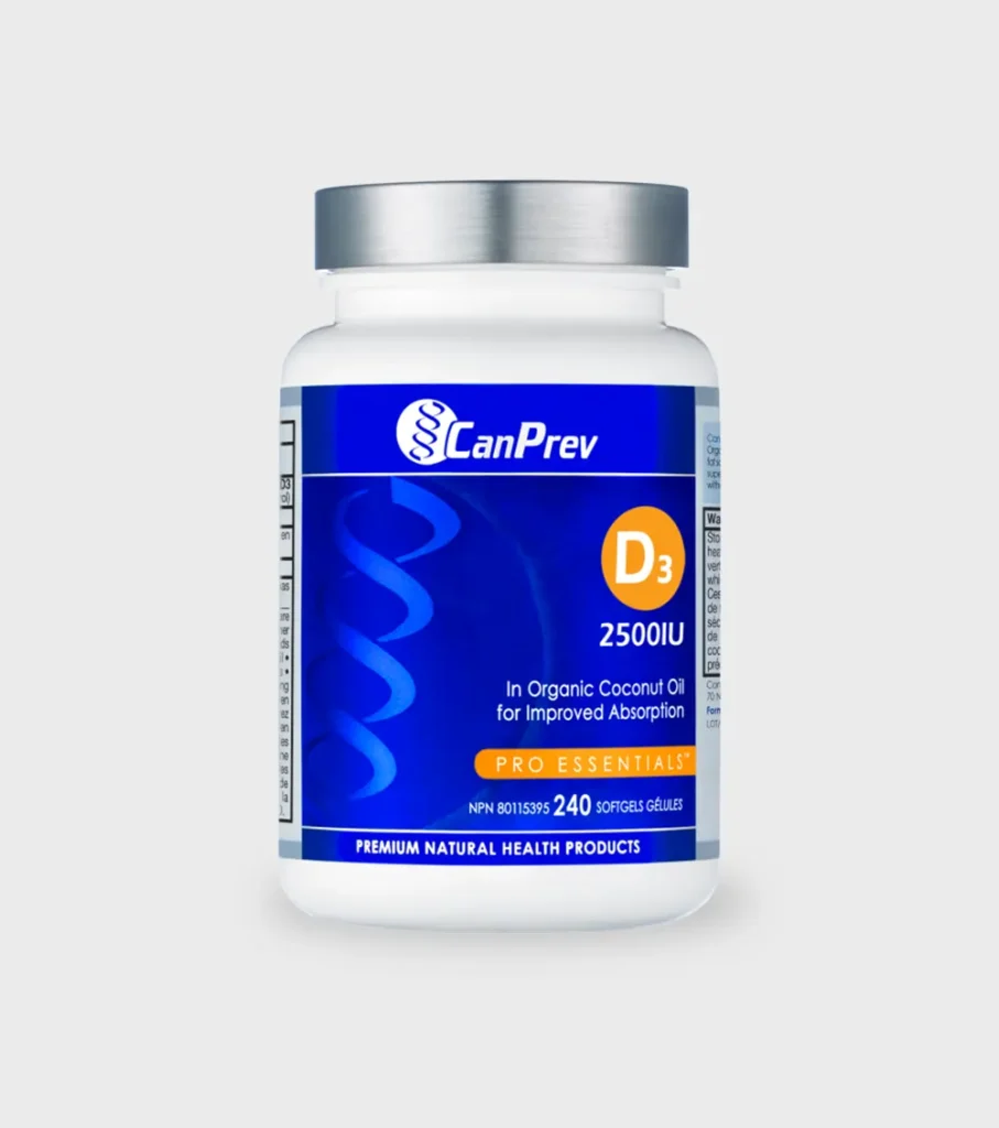 CanPrev Vitamin D 2500 IU 240 Caps One Stop Supplements