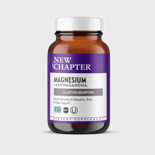 New Chapter Magnesium + Ashwagandha One Stop Supplements