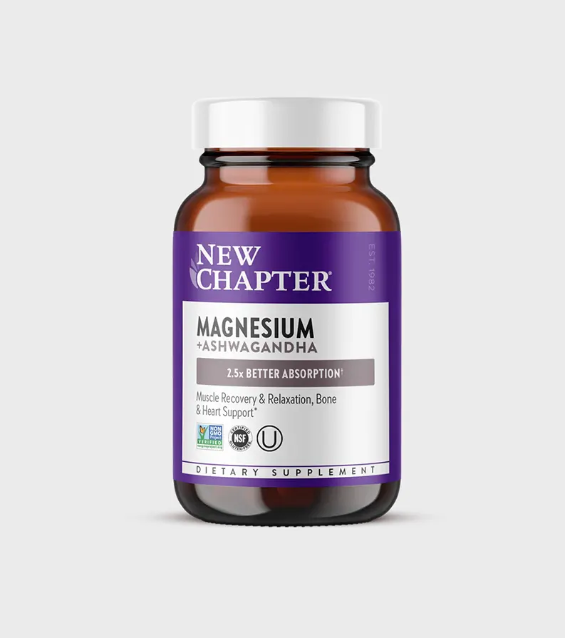 New Chapter Magnesium + Ashwagandha One Stop Supplements