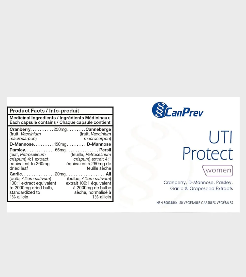 CanPrev UTI Protect for Women ingredients One Stop Supplements