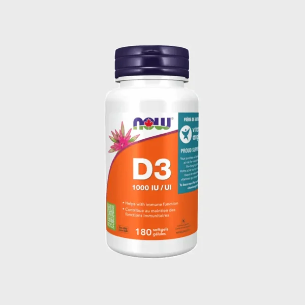 Now Foods Vitamin D 100 IU 180 Softgels One Stop Supplements